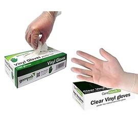 Disposable Gloves, Proform Powder-Free Vinyl Blue Gloves 100 Pack, Suitable for caterers, Suitable for non-invasive medical procedures, washing, cleaning, industrial, home use (Large, Blue)