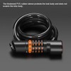 Bicycle Safety Lock Bike Motorcycle AntiTheft Elasticity Locks 5 Digits