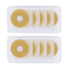 ovand Ostomy Barrier Rings - Sting Free Moldable Ostomy Rings - Hydrocolloid Skin Extender Rings for colostomy Bags 10PCS