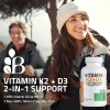 3pc Vitamina K2 90mcg + D3 5000iu 2 En 1
