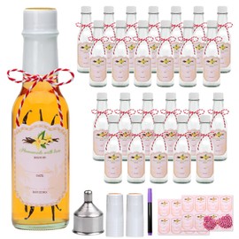 Clear Woozy 5oz Glass Bottles with Shrink Capsules - Set of 25