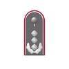 #A5431 Sticker Colonel Shoulder Flap German Army Rank Sticker 10