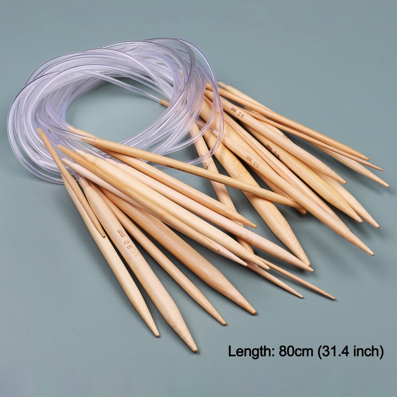 Coopay Circular Knitting Needles Set, Long 80cm 32 inch Lightweight