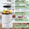 Compost Bin for Kitchen Counter, LALASTAR Small Metal Compost Bin