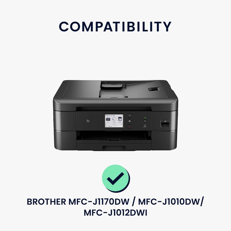 kwmobile Cover Compatible with Brother MFC-J1170DW / MFC-J1010DW / MFC-J1012DWI