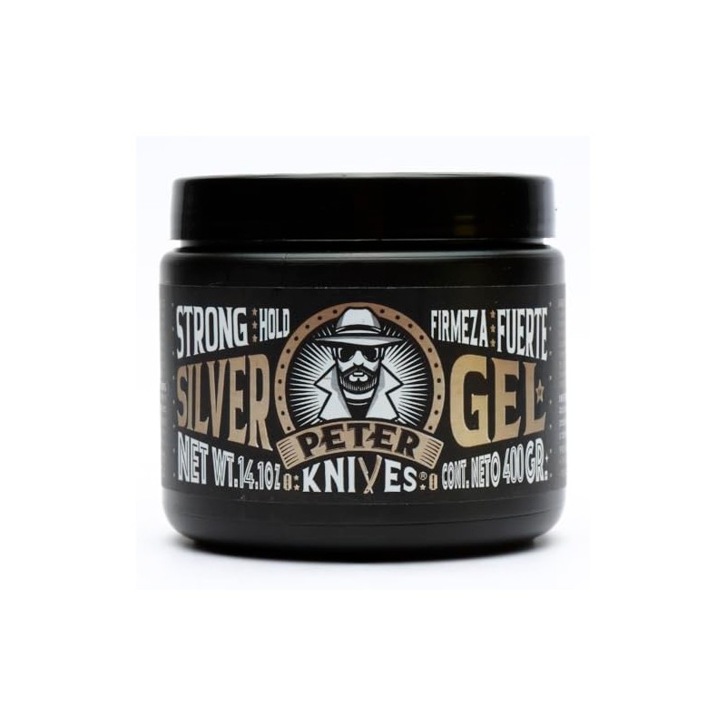 Cera Gel Silver Matizador de Canas para Peinar Cabello Barba