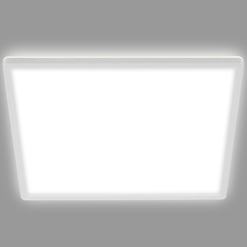Briloner Leuchten LED Panel, Ceiling Light, Includes Backlight Effect, 18