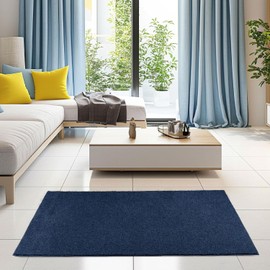 Bright House Solid Color Area Rugs Navy - 2' Octagon, Indoor, Stain & Fade Resistant, Perfect for Living Room, Bedroom, Dining Room, Entryway, Doorway, Pet & Kids Friendly Rug, Wedding, Made in USA