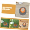 BESPORTBLE 3pcs Indoor Golf Putting Practice Cups Portable Grey Training