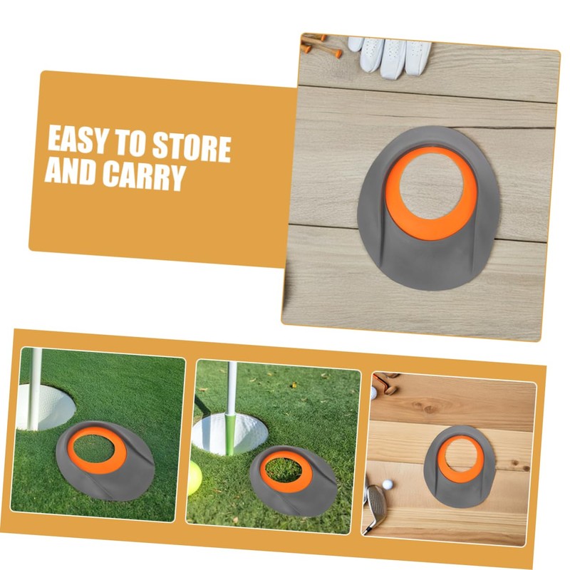 BESPORTBLE 3pcs Indoor Golf Putting Practice Cups Portable Grey Training