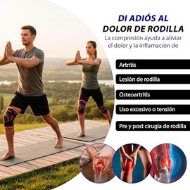 2 Unidades de Rodilleras Ortopedicas Antideslizantes, Protegen Tus Rodillas, Ideal para Corredores, Voleibol, Baloncesto, GYM, Ciclismo, Par de...    