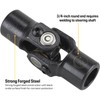 Universal Steering U-Joint, 3/4 Inch Round to 3/4 Inch DD