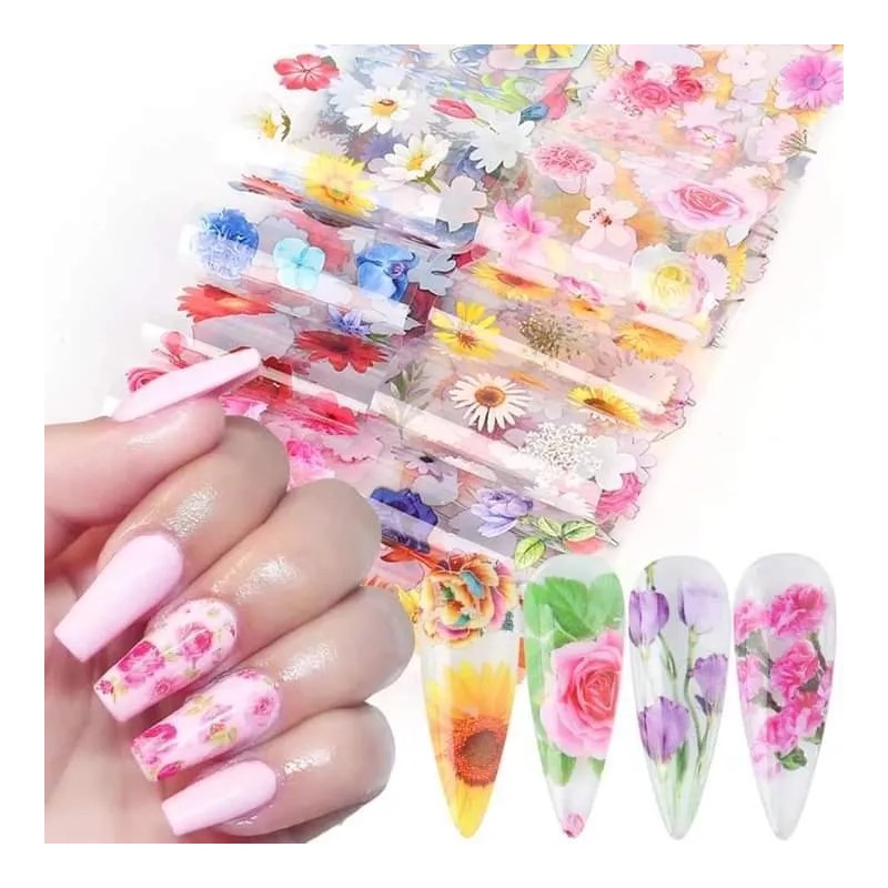 Foil Temporada Uñas 150 Tiras 20cm Cu