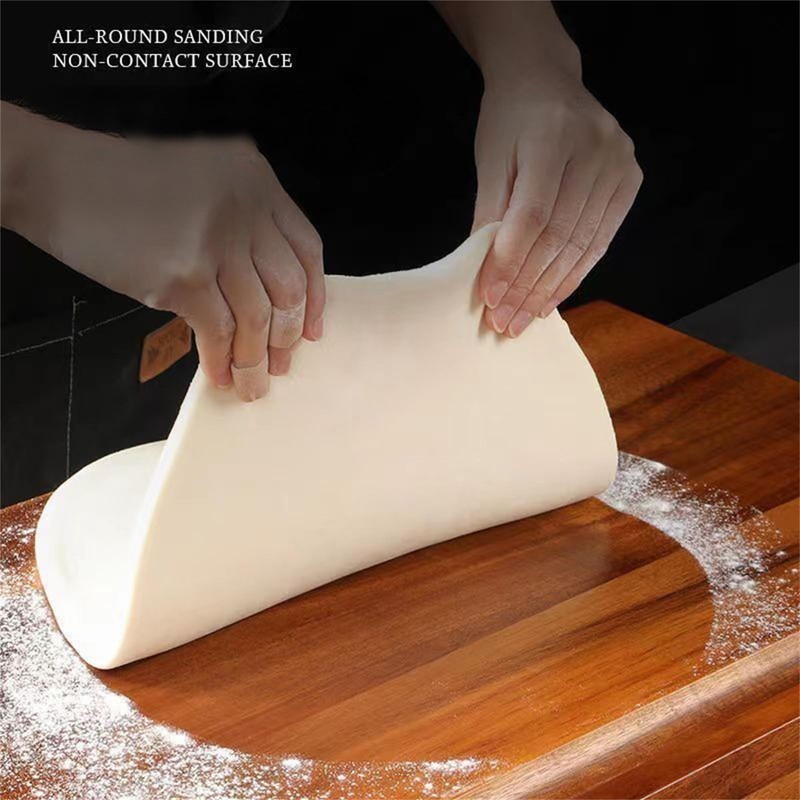 Wooden Cutting Board,Pastry Board Wood with Front and Back Counter