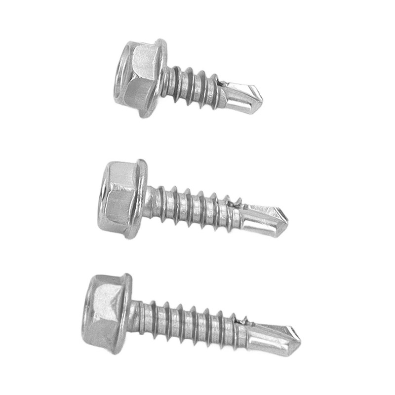 150PCS 304 Stainless Steel Self Tapping Screws Wafer Head Hex