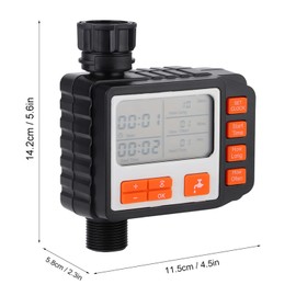 Temporizador Electrónico de Riego de Jardín, Controlador de Riego Automático, Pantalla LCD, Temporizador, Material ABS para Jardín, Jardinería Doméstica