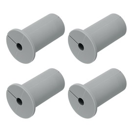 uxcell 4Pcs Wall Grommets for Cables 1 Inch Silicone Cable Wall Bushing Feed Through Cable Routing Kit Accessories Wall Cable Pass Through for Ethernet with 7.5mm Hole, Grey
