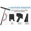 Upgraded 2 in 1 Extendable Shower Squeegee for Glass Doors,