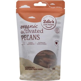2die4 Live Foods Organic Activated Pecans with Fresh Whey 120g