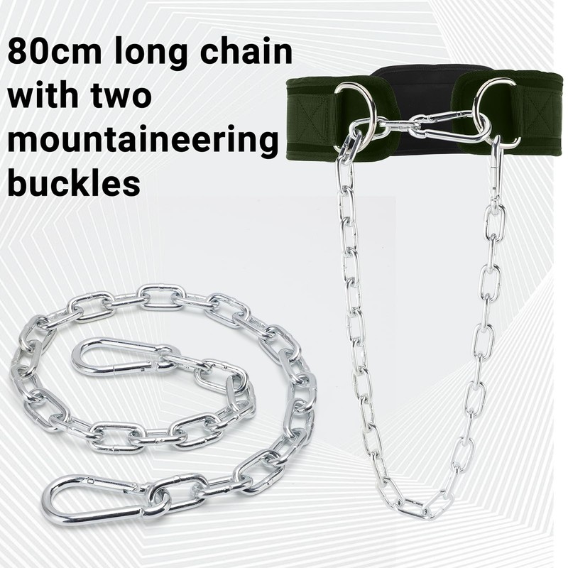 Dip Belt with Chain for Weight Lifting Pull Up Belt
