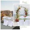 Fbewom Spandex Chair Sashes Bows 30 Pack Sage Green Chair