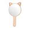 Dzrige Cat Handheld Mirror Cat Ear Makeup Mirror Cute Cat