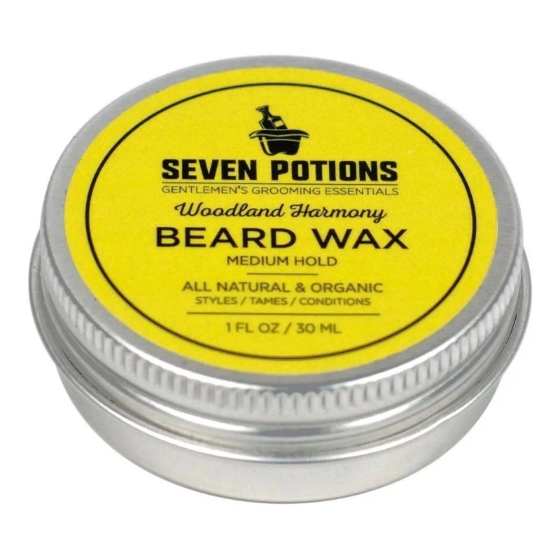 Siete Pociones Barba Cera 1 Oz. Naturales Y Orgánicos Barba