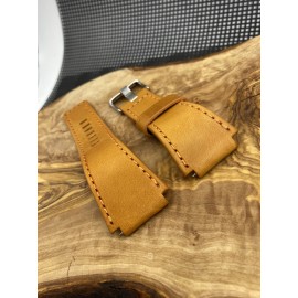 Bell & Ross 24mm ORANGE Bell & Ross Leather Strap BR01 BR03 Large 130mm X 90mm ORANGE