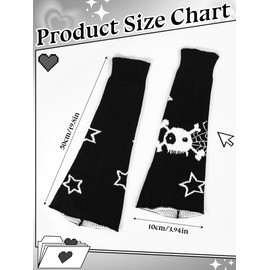 Geyoga 6 Pairs Y2K Accessories Leg Warmers Girls Gyaru Japanese Kawaii Harajuku Leg Warmers Women Knit Lolita Boot Socks(Spider Web)