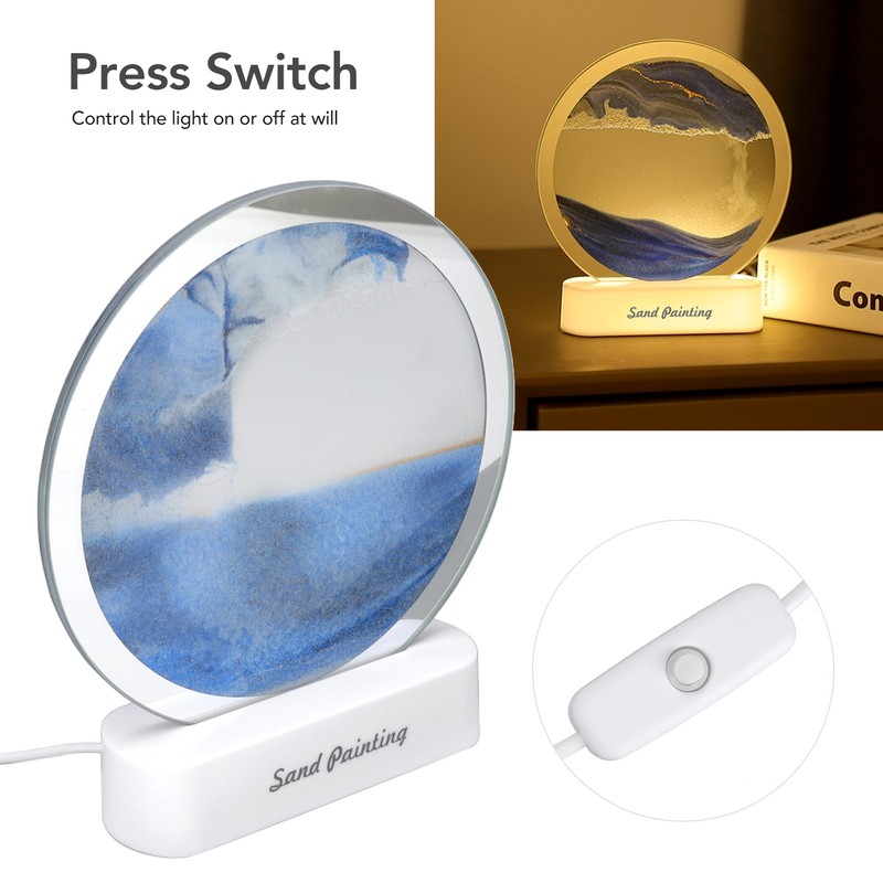 Quicksand Painting Light USB Plug in Eye Protection Art Decoration
