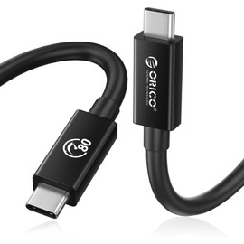 ORICO 80Gbps Bidirectional USB-C Cable, 120Gbps Unidirectional for Dual 8K@60Hz Video, 240W Fast Charging, 3.3FT - Compatible with Thunderbolt 5/4/3, USB4 & USB-C Devices