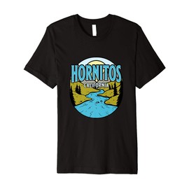 Vintage Hornitos, California River Valley Souvenir Print Premium T-Shirt