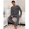 Ekouaer Mens Pyjamas Set Cotton Loungewear Drawstring Sleepwear Set with