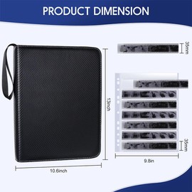 35mm Film Negative Sleeves Storage Kit, 50 Pack 7x6 Acid-Free Archival Pages & Binder Box - Holds 2100 Frames for 35mm/135 Film Collect & Organization