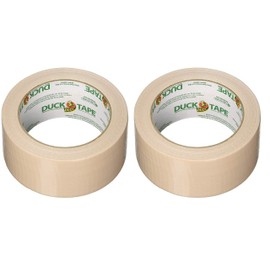 Duck 283264 1.88" X 20 Yards Beige Duck Tape (Тwo Рack, Cookie Dough)