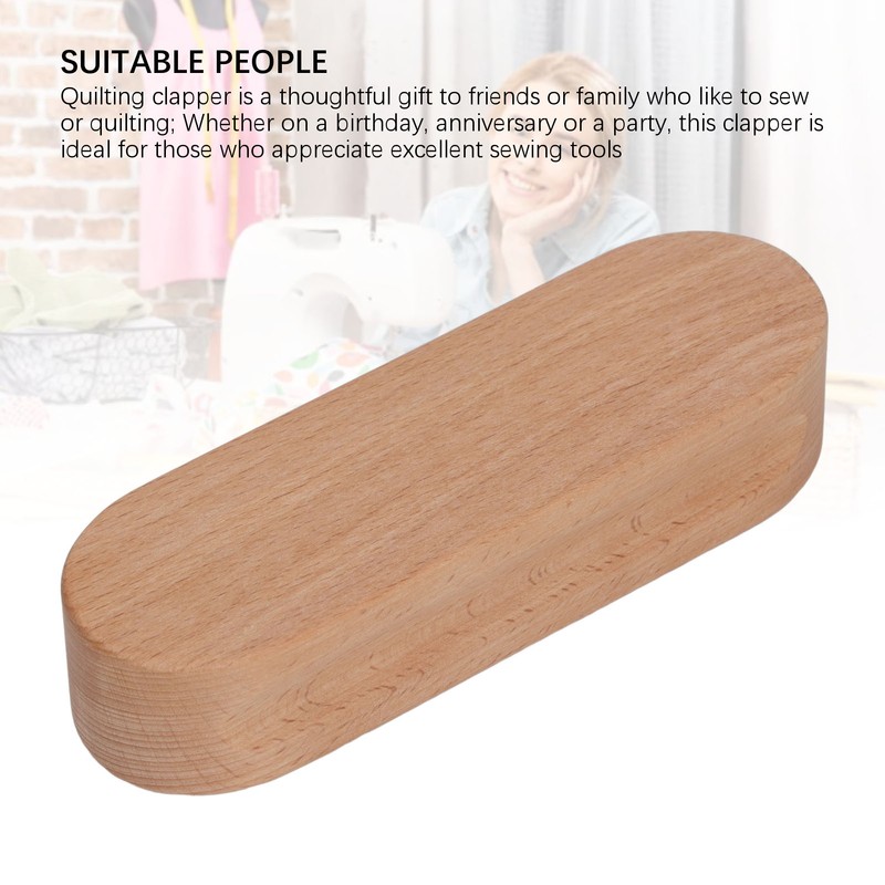 Tailors Clapper Hard Wood Beech Multi Purpose Sewing Tool for