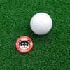 HOKUSHIN TRADING Golf Ball Marker Wakodo Acrylic Marker Red MK0481
