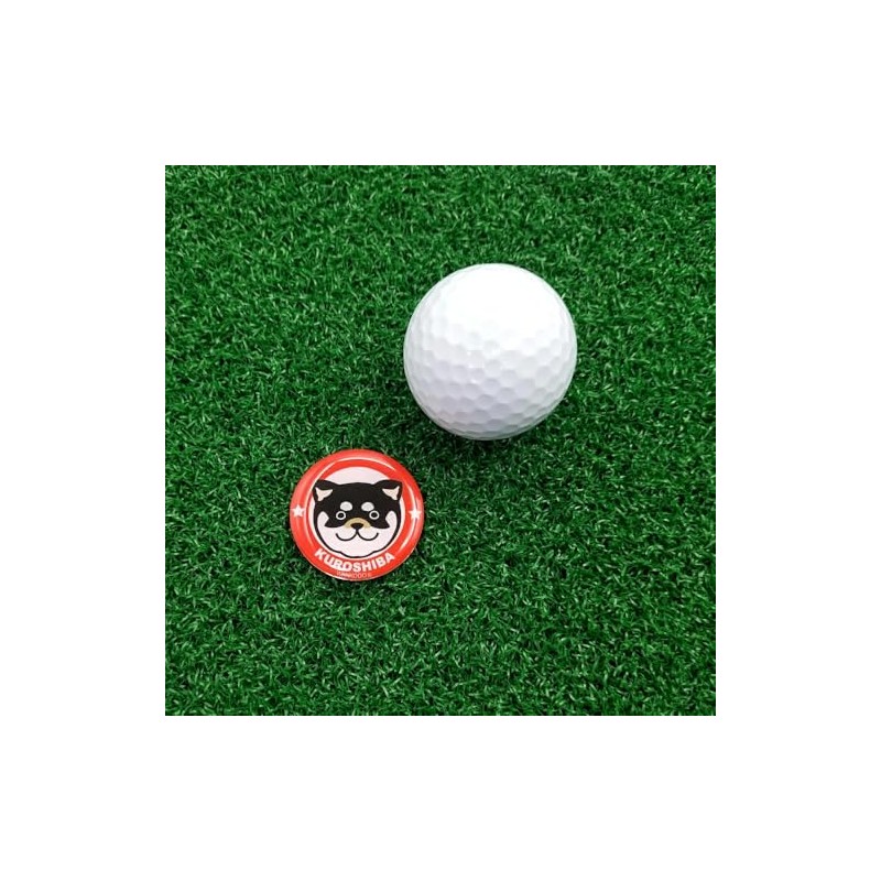 HOKUSHIN TRADING Golf Ball Marker Wakodo Acrylic Marker Red MK0481