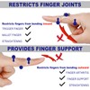 RonJea 8Pcs Clear Oval Finger Splints & Click-Lock Adjustment Kit,