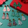 Christmas Tree Earrings For Women Acrylic Christmas Holiday Earrings Colourful