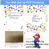 16 Birthday Party Invitation Cards with Envelopes,Uniquely Designed Birthday Cards