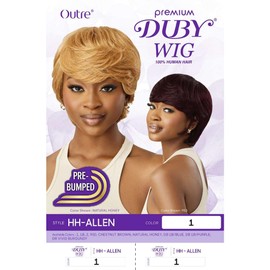 Outre Duby Wig - Human Hair - Allen (OFF BLACK 1B)