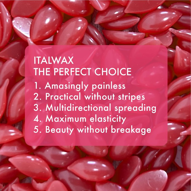 Italwax Rose - 500g / 1.1lb - Hard wax beads