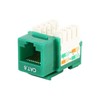Monoprice Cat6 Punch Down Keystone Jack - Green