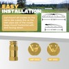 6550-1 Boomless Flat Spray Nozzle 3/4" #20 Orifices (90° &