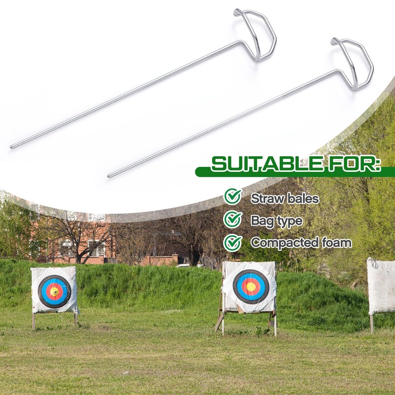 Shimeyao 24 Pack 6" Archery Target Pins with Loop Handle