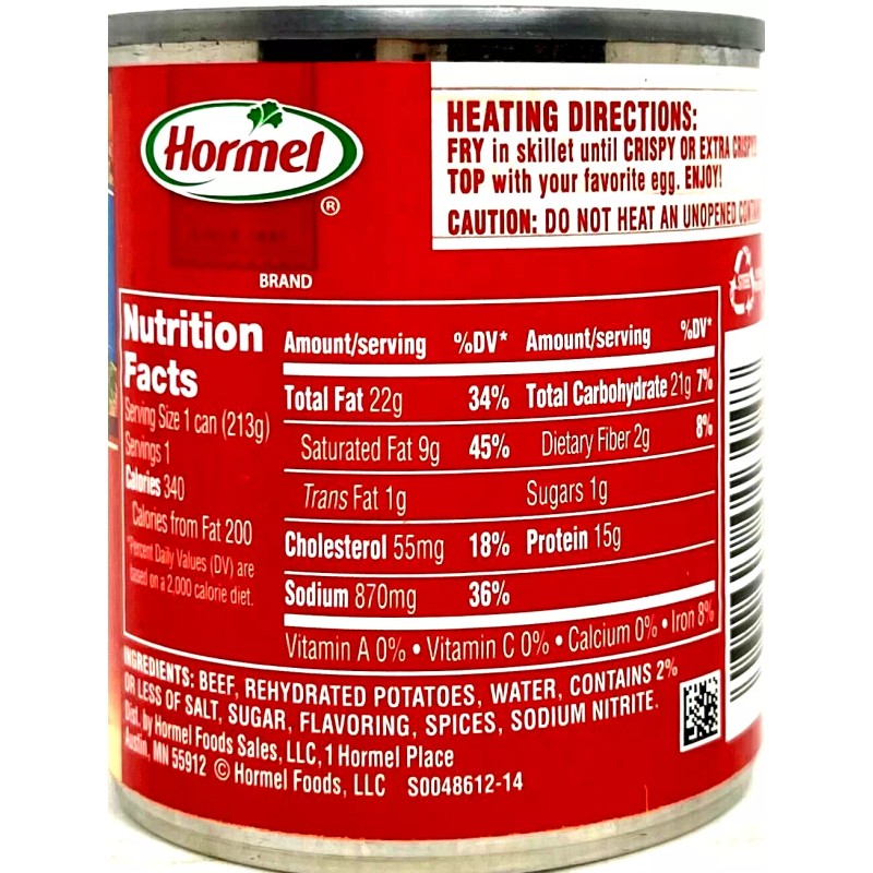 Hormel Mary Kitchen Corned Beef Hash 7.5 oz (Pack of