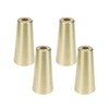 Savagrow 4pcs Gold Furniture Feet Cover 1.57"× 3.15" Round Table