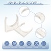 sourcing map 5 Pcs PVC Water Pipe Clamps Clips, 75mm