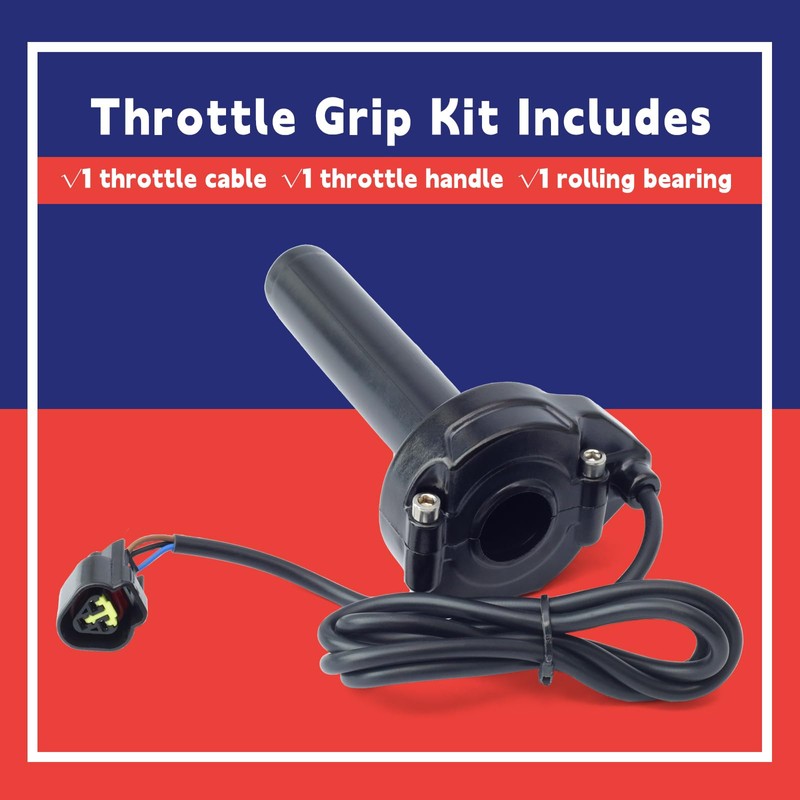 Dusledel Black Paint Version Carbon Fiber Twist Throttle Handle with